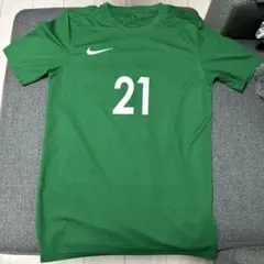 Nike DRI-FIT グリーン サッカーシャツ 21