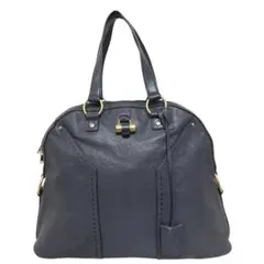 ビンテージ　イヴサンローラン　ネイビー×白　2way バッグ ビンテージ イヴサンローラン ネイビー×白 2way バッグ