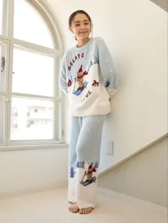 【HOLIDAY】スキーベアジャガードプルオーバー ロングパンツセット