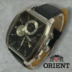 ORIENT クロノグラフ スクエアケース メンズ腕時計 オリエント