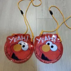 【非売品】USJ セサミストリート エルモ チケットホルダー 2個セット