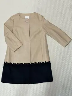 【美品】ボンメルスリー　アナトリエ　ノーカラー コート 38サイズ