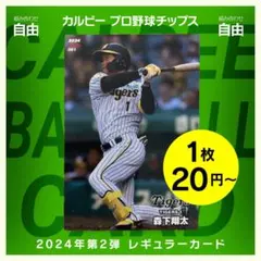 組み合わせ自由　1枚20円〜　カルビー　プロ野球チップス　2024年 第2弾