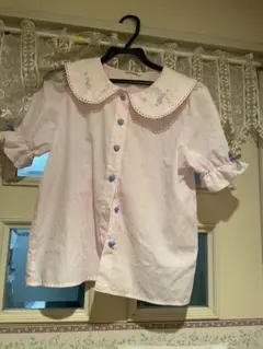 Lovely Theory 音符刺繍 半袖シャツ　ゐなな