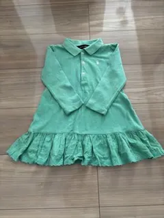 90 ポロ　ラルフローレンRalph Lauren 長袖 ワンピース　女の子