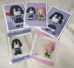 鬼滅の刃 伊黒小芭内 甘露寺蜜璃 みに隊士 ブロマイド SNS風カード