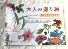 「大人の塗り絵 色とりどりの花と実　」