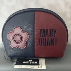 マリークワント バイカラー デイジーロゴ ラウンドポーチ 新品