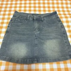 デニムグレー タイトスカート
