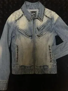 CECI L McBEE（セシルマクビー） スタッズ付デニムライダースジャケット