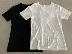 オクスン　ok.soon Tシャツ　黒白　レイヤード