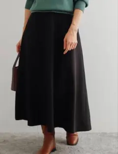 美品　urban research doors フレアロングスカート　ブラック