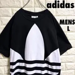 adidas アディダス　トレフォイルロゴ　Tシャツ メンズLサイズ