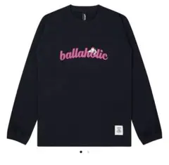 マ*ー様 ballaholic Logo Long Tee NAVY/PINK