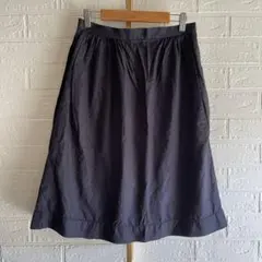 ユニクロ イネス【M相当】台形スカート／ひざ丈✿コットン100%✿コラボ