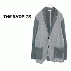 1696T THE SHOP TK テーラードジャケット　長袖アウター　グレー綿