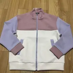 新品☆コムサイズム　ピンク系　マルチカラーブルゾン130㎝