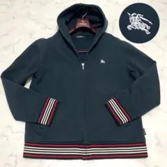 【美品】BLACK LABEL フード付きパーカー M ネイビー 中古・古着通販】BURBERRY BLACK LABEL (バーバリーブラック