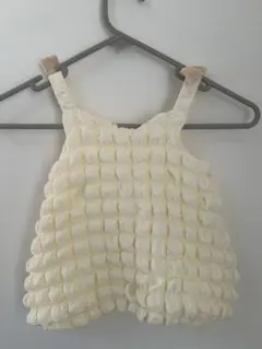 petit main クリーム色 タンクトップ 80