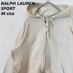 ラルフローレンスポーツ　パーカー　フーディ　フルジップ　刺繍ロゴ　男女兼用　M