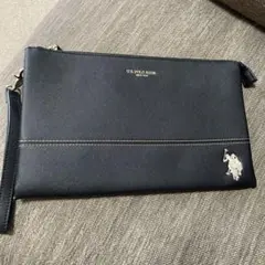 U.S. POLO ASSN. 黒 クラッチバッグ