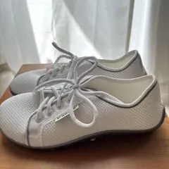 フラットシューズ(23.5㎝、白、スニーカー、レディース)