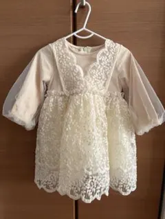 セレモニードレス　ベージュ　90cm