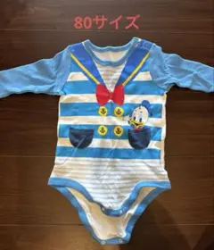 ドナルド 長袖ロンパース 80サイズ