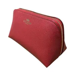 COACH コーチ　赤 レザー 化粧　メイク　ポーチ　F57857 新品未使用品