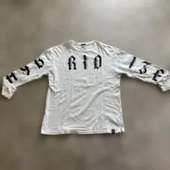 GU ロンT メンズ Lサイズ 白 ホワイト プリント ジーユー