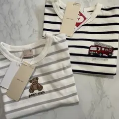 新品　未使用　タグ付き　プティマイン　petit main 半袖　tシャツ