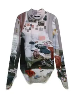 SORIN Bedroom Print High Neck Top