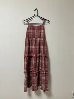 アベイル CHIP CLIP チェックフリルキャミワンピース