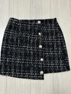 チェック柄タイトスカート