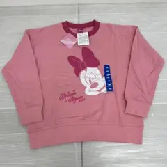 Disney公式 ミニー スウェット トレーナー ピンク 140cm