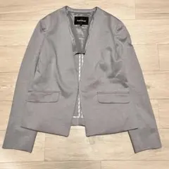 Paul Stuart ノーカラージャケット グレー 上品 きれいめ フォーマルのサムネイル