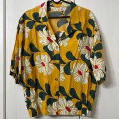 フラワープリントオーバーサイズシャツ