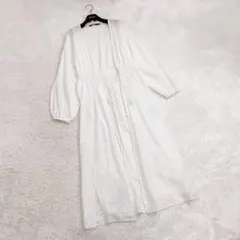ZARA ザラ　コットンカーディガン　白