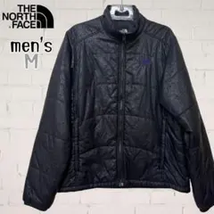 ノースフェイス 総柄 中綿 ジャケット インナー 黒 ブラック メンズM 相当