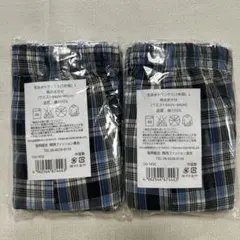 メンズ チェック柄 トランクス3枚セット×2（計6枚） Lサイズ