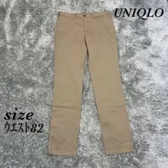 ユニクロ (W82) チノパン カジュアル ストレートパンツ ポケット シンプル