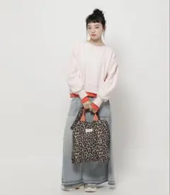 niko and... ニコアンド　レイヤーライクスエットプルオーバー　L