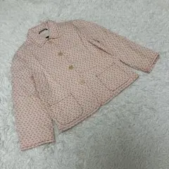 WEEKEND MAXMARA 総柄ジャケット　刺繍　肩パッドなし　ピンク　38
