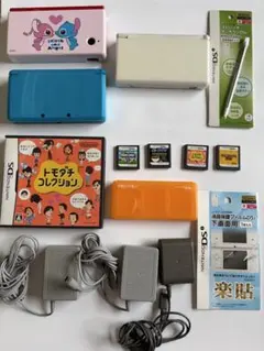 DS Lite DSi 3DS 本体3台＋ソフト4本＋充電器3個 まとめ売り