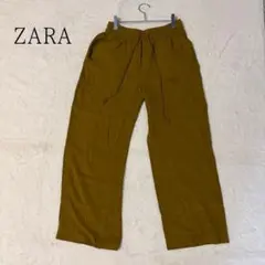 ZARA イージーパンツ ワイドパンツ マスタード ウエストゴム