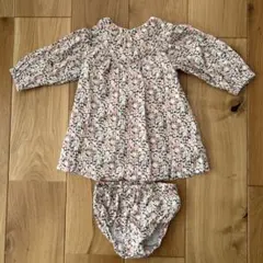 ZARA ベビー　長袖花柄セットアップ　86センチ