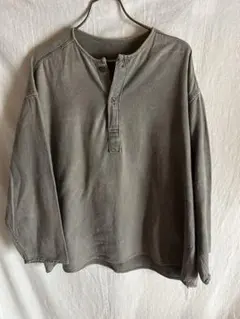 BONCOURA ボンクラ　ヘンリーネック tシャツ　42 BONCOURA ボンクラ ヘンリーネック tシャツ 42 - メルカリ