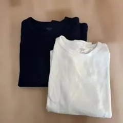 ユニクロ　極暖ヒートテックコットンワッフルクルーネックTシャツ 150 ２枚組