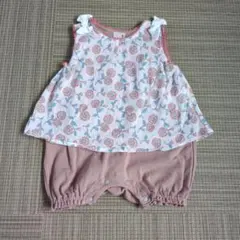 petit main 花柄 ロンパース 80cmのサムネイル