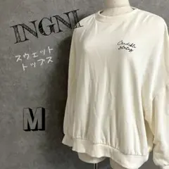 INGNI　イング　スウェット　パーカー　プルオーバー　トップス　カジュアル　白